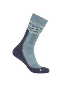 Icebreaker Merino Hike+ Medium Crew Across The Peaks Wandersocken Herren (Gr XL |türkis)