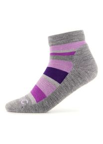 Wandersocken Stoic Merino Trekking Quarter Socks Striped Kinder (Gr 27-30 |grau)