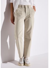 Street One Damen Straight-Jeansmoon sand washed, casual, Gr. 33, unifarben, Denim/Jeans, Obermaterial: 97% Baumwolle, 3% Elasthan, Jeans