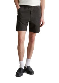 Marc O'Polo Herren Shorts "aus Bio-Baumwolle und Leinen"broken graphite, Gr. XXL, MARC O'POLO DENIM, unifarben, Obermaterial: 65% Baumwolle, 35% Leinen, Hosen