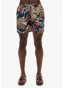 Superdry Herren Badeshorts "HAWAIIAN PRINT 17 SWIM SHORT"bird of paradise navy, modisch, Gr. XXL, bedruckt, Web, Polyester, Badehosen
