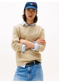 Tommy Jeans Herren Rundhalspullover "TJM SLIM ESSENTIAL LIGHT SWEATER"silt, casual, Gr. L, Strick, Obermaterial: 100% Baumwolle, Pullover, mit