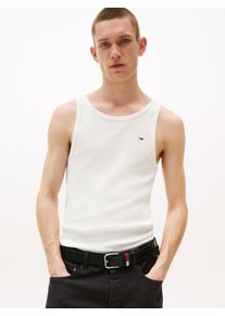 Tommy Jeans Herren Tanktop "TJM XSLIM 3 PACK FLAG TANK EXT"ecru, ecru, ecru, casual, Gr. XXL, unifarben, Single Jersey, Obermaterial: 100% Baumwolle,