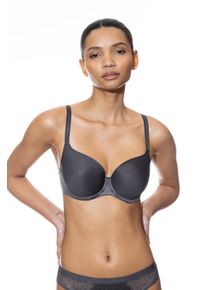 Mey Damen Bügel-BH "JOAN", Gr. 85new schwarz diamond, Single Jersey, Obermaterial: 77% Polyamid, 23% Elasthan, feminin, BHs, Full-Cup, Zierträger