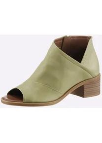 Sandalette Andrea Conti, Damen, Gr. 37, gr&uuml;n (salbei), Glattleder, Leder, Schuhe Sommerboots Ankleboots Schaftsandale