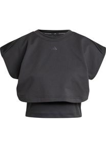 Adidas Power Boxy Funktionstank Damen - schwarz - Gr. M - Polyester/Baumwolle/Elastan
