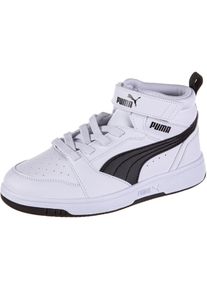 Puma Rebound v6 Mid Sneaker Kinder - weiß - Gr. 31 - Lederimitat
