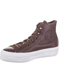 Converse Lift Platform Water Repellent Sneaker Damen - braun - Gr. 41 - Leder