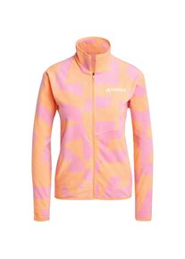 Adidas Mt Aop Fleecejacke Damen - orange - Gr. XL - Polyester