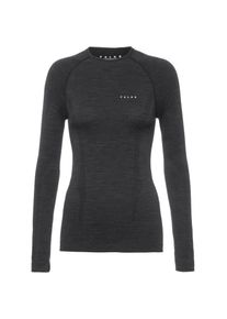 Falke Wool Tech Langarmshirt Damen - schwarz - Gr. XS - Schurwolle/Polyamid/Elastan