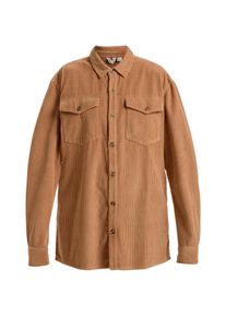 Roxy Let It Go Cord Langarmhemd Damen - braun - Gr. L - Baumwolle