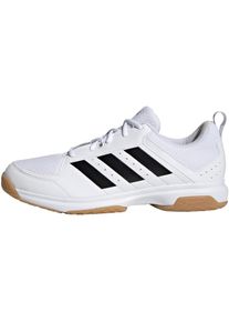 Adidas Ligra 7 Hallenschuhe Herren - weiß - Gr. 46 2/3 - Synthetik