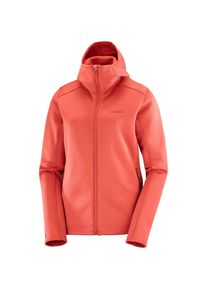 Salomon Essential Fleecejacke Damen - rot - Gr. S - Polyester