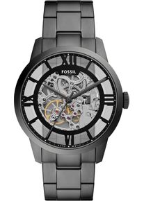 Fossil Herren Automatikuhr "TOWNSMAN Automatic"anthrazit, Armbanduhren, Armbanduhr, Herrenuhr, Mechanische Uhr, Edelstahlarmband, analog