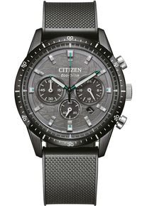 Citizen Herren Chronographschwarz, Armbanduhren, Armbanduhr, Solar,Herrenuhr,Edelstahlarmband,analog,Tag,Stoppfunktion