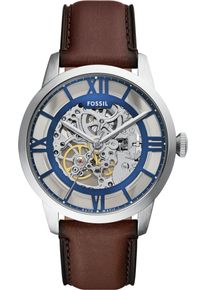 Fossil Herren Automatikuhr "TOWNSMAN Automatic"braun, transparent, Armbanduhren, Armbanduhr, Herrenuhr, mechanische Uhr, Edelstahlarmband