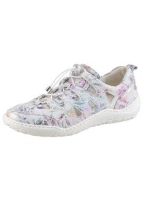 Waldläufer WALDLÄUFER Damen Slipper "K-MILENA", Gr. 4hellgrau bunt metallic, Nubukleder, metallic, klassisch, Schuhe, Komfortschuh, Bequemschuh, Schlupfschuh in