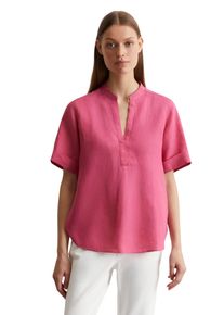 Marc O'Polo MARC O'POLO Damen Kurzarmbluse "aus leichter Qualität"blushed pink, elegant, Gr. 32, unifarben, Obermaterial: 100% Leinen, Blusen