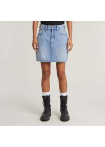 G-Star Raw G-STAR Damen Minirock "Viktoria Short Skirt Clean Edge"sun faded blau cape, casual, Gr. 26, Denim/Jeans, Obermaterial: 73% Baumwolle, 15% Acetat, 12%