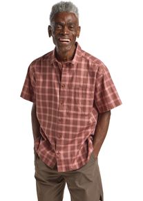Jack Wolfskin Herren Kurzarmhemd "PLANALTO SHIRT M"asphalt, schwarzrust, Gr. S, Oberstoff 100% BAUMWOLLE, Hemden
