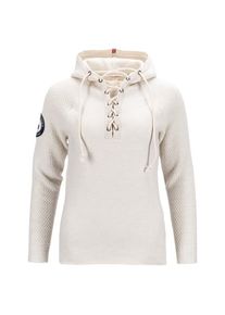 Amundsen Sports Boiled Hoodie Laced Merinopullover Damen (Gr M |weiß)