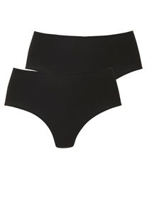 Lascana String schwarz Gr. 48/50 für Damen. Körpernah. Nachhaltig.