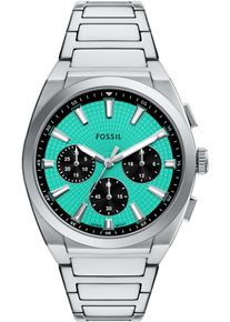 Fossil Herren Chronograph "EVERETT"edelstahlfarben, Armbanduhren, Quarzuhr, Armbanduhr, Herrenuhr, Edelstahlarmband, analog