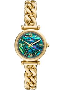 Fossil Damen Quarzuhr "CARLIE MINI"gelbgoldfarben, Armbanduhren, Armbanduhr, Damenuhr, Edelstahlarmband, Ideal auch als Geschenk