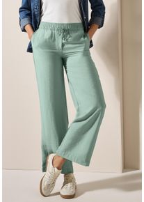 Cecil Damen Stoffhose "Style Neele"matcha grün, casual, Gr. XXL, unifarben, Web, Obermaterial: 88% Viskose, 12% Nylon, Hosen, mit elastischem Bund