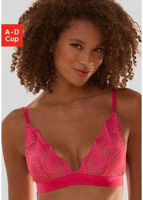 Lascana Bralette 'Marla' pink Gr. 70 Cup C für Damen. Mit Spitze. Ohne Bügel