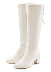 Lascana Schlupfstiefel beige Gr. 36 für Damen