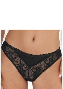 Lascana Stringpanty 'Alicia' schwarz Gr. 32/34 für Damen. Mit Spitze. Figurbetont