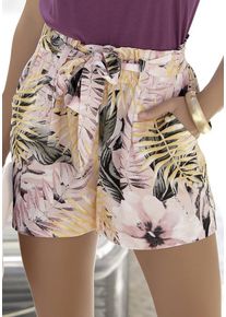 Lascana Shorts mehrfarbig Gr. 34 für Damen. Figurumspielend