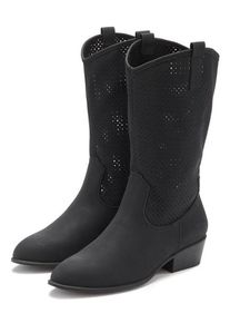 Lascana Westernstiefel schwarz Gr. 38 für Damen