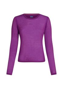 Langarm Unterhemde Icebreaker Merino75 CoolLiteFeatherlight L/S Crewe Damen (Gr M |lila)