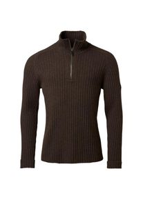 Chevalier Antony Half Zip Wool Pullover Wollpullover Herren (Gr XXL |schwarz/braun)
