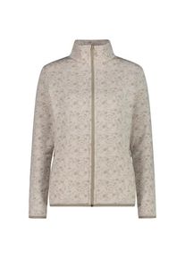 CMP Printed Stretch Jacket Fleecejacke Women (Gr 46 |grau)