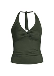 LANDS' END Neckholder-Tankinitop f&uuml;r Damen, Damen, size: regular, Gr&uuml;n, Nylon-Mischung, by Lands' End