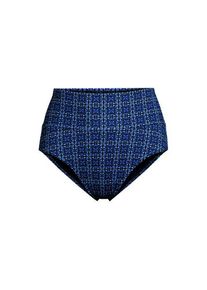 LANDS' END Bikinihose zum Umschlagen, High Waist, f&uuml;r Damen in Plus-Gr&ouml;&szlig;e, Damen, size: plus, Blau, Elasthan/Nylon-Mischung, by Lands' End