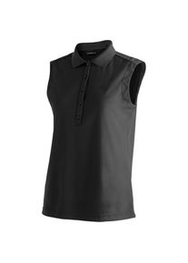 Maier Sports Ulrike Sleeveless Polo-Shirt Damen (Gr 44 |schwarz)