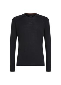 Merinounterwäsche Icebreaker Merino 125 Zoneknit L/S Crewe Herren (Gr XL |schwarz)