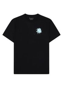 KnowledgeCotton Apparel Water Is Life Regular Jersey Tee T-Shirt Herren (Gr L |schwarz)