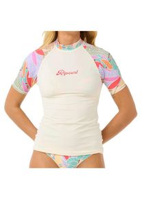 Rip Curl Cala Vadella S/S Rash Vest Lycra Damen (Gr XXL |weiß)
