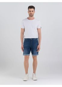 Replay Herren Shortsmedium blau 783, casual, Gr. 32, Denim/Jeans, Obermaterial: 90% Baumwolle, 8% Polyester, 2% Elasthan, Hosen, im klassischen