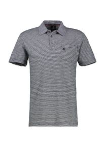 Lerros Herren Poloshirtcoastal blau, casual, Gr. M, gestreift, Single Jersey, Obermaterial: 100% Baumwolle, Shirts, mit Streifen Muster