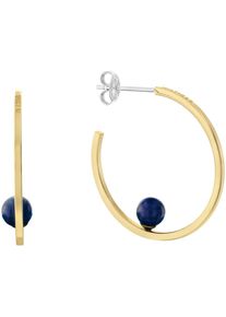Tommy Hilfiger Damen Paar Creolen "SEMI-PRECIOUS BEADS, 2780964, 2780965, 2780966", Edelstahlgelbgoldfarben, edelstahlfarben, blau, blau, Edelstahl,
