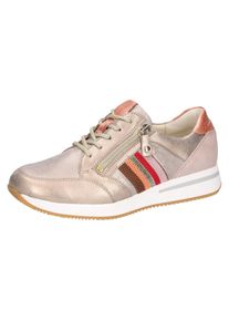 Waldläufer WALDLÄUFER Damen Keilsneaker "H-AGNES", Gr. 3,5goldfarben, hellgrau, apricot, Nappaleder, Lackleder, Nubukleder, metallic, sportlich, Schuhe,