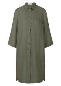 Peter Hahn - Kleid mit 3/4-Arm, grün, Gr. 36 / S - Leinen