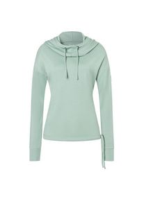 super.natural Funnel Bio Hoodie Merinohoodie Women (Gr XS |grau/grün)