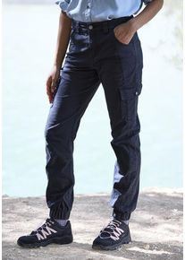 active by Lascana LASCANA ACTIVE Trekkinghose 'Cargo Jeans Optik' schwarz Gr. 34 für Damen. Nachhaltig.